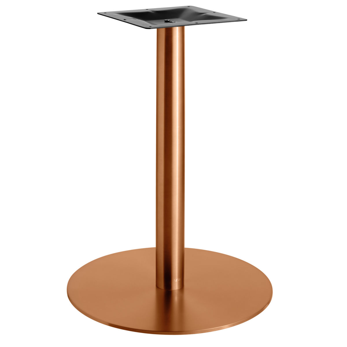 Pie de mesa Orio redondo VEGA; 54x72 cm (ØxAt); cobre; redonda