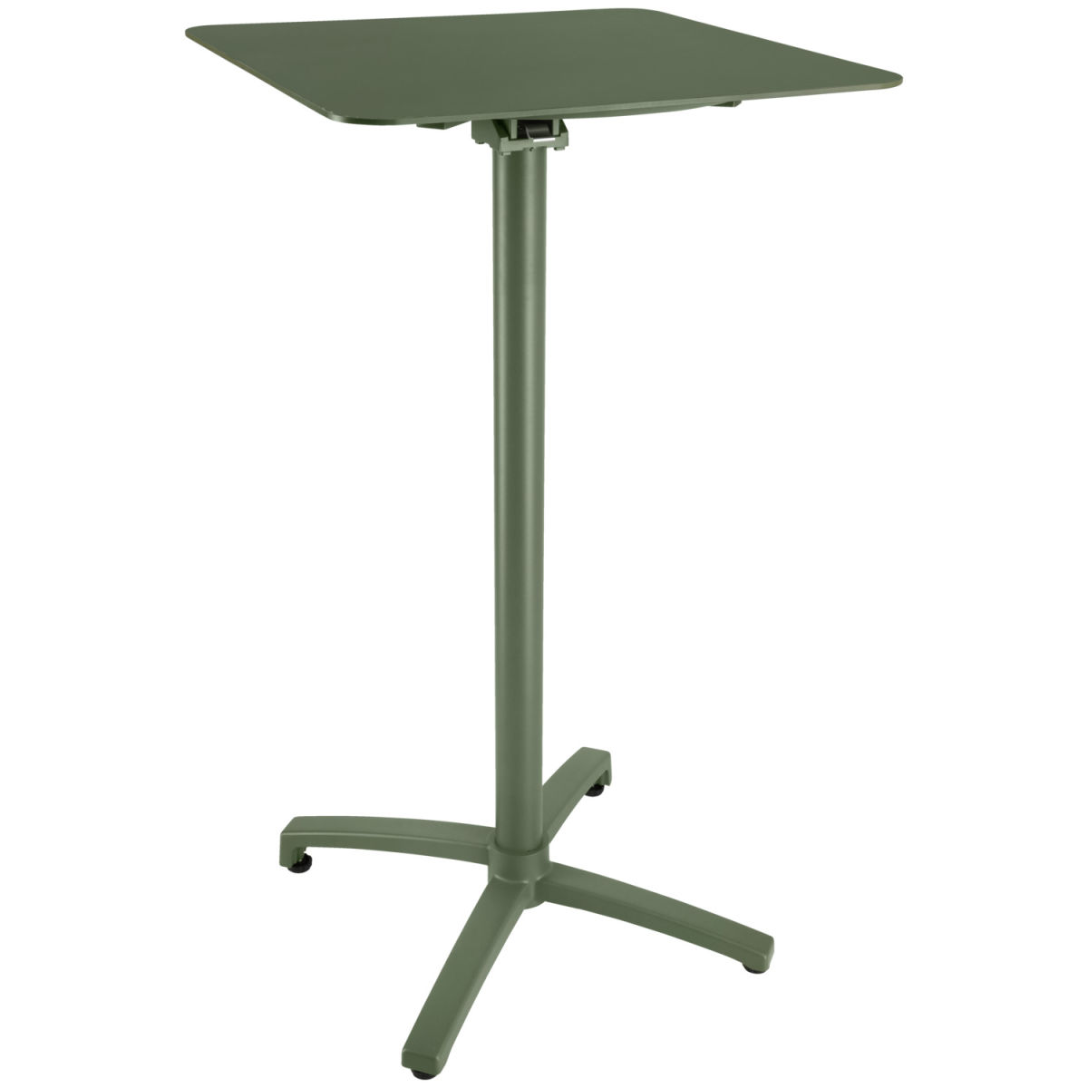 Vega Aluminium buitentafel Taipa vierkant; 60x60x108 cm (LxBxH); Tafelblad olijf, frame olijf; vierkant