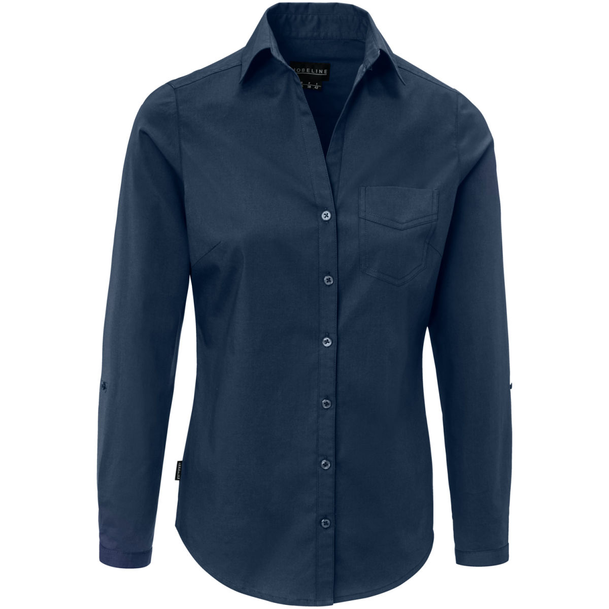 JOBELINE Damenbluse Mik Langarm Kleidergröße 44; navy