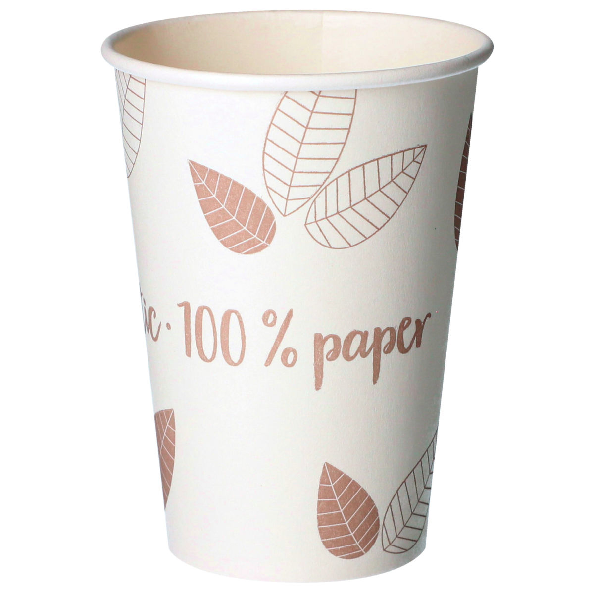 Tazza monouso Zero PAPSTAR; 180 ml, 7x9.2 cm (ØxH); bianco crema; 80 pz. / Pacco