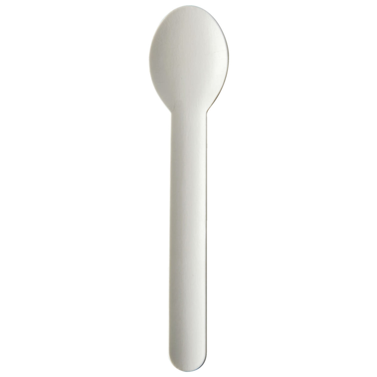 Cuchara desechable Pure PAPSTAR; 15.5 cm (Lg); blanco; 1000 pz. / Paquete