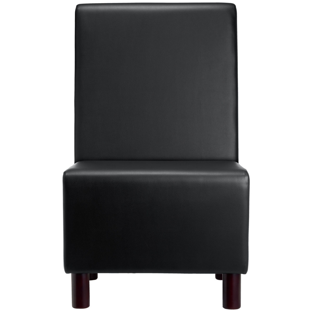 VEGA Polsterbank Medley 1-Sitzer 60x62x102 cm (BxTxH); Sitz schwarz, Gestell buche wenge