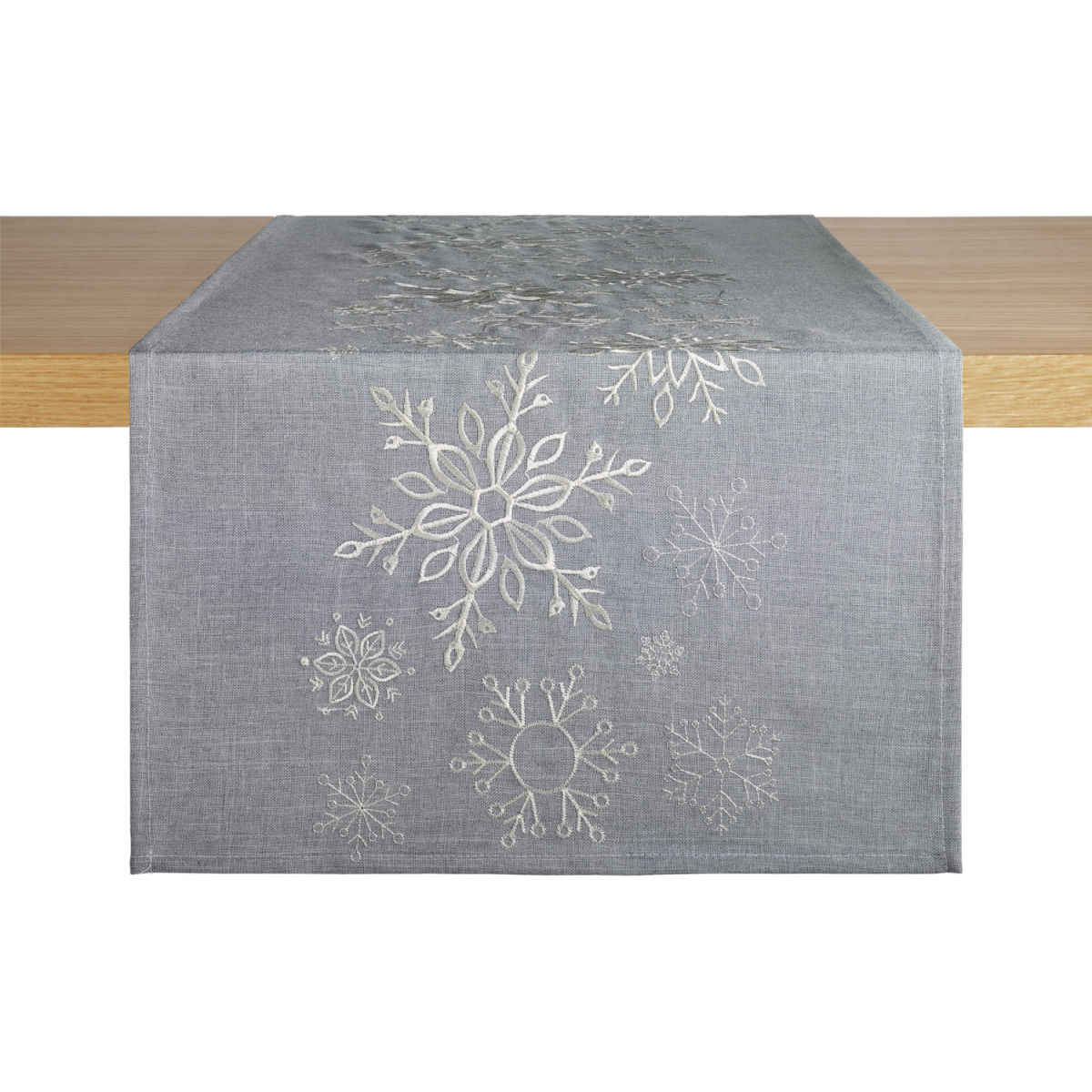 ERWIN M. Tischläufer Nova Star 40x130 cm (BxL); rauchblau/beige