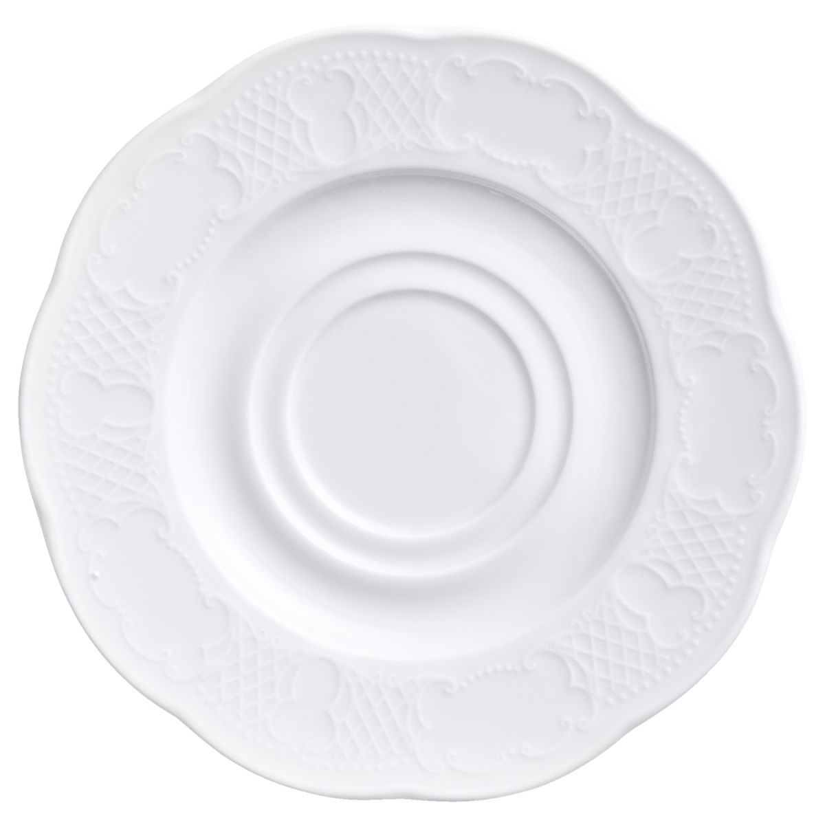 Piattino cappuccinio/consommè Minuett VEGA; 17 cm (Ø); bianco; rotonda; 6 pz. / Pacco