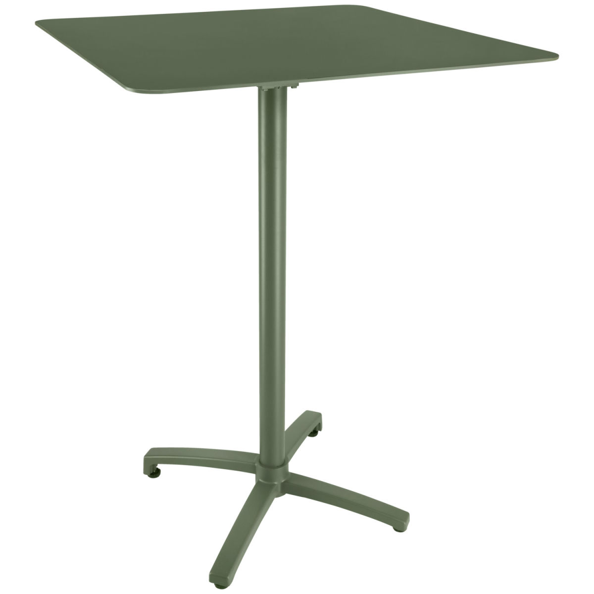 Vega Aluminium buitentafel Taipa vierkant; 80x80x108 cm (LxBxH); Tafelblad olijf, frame olijf; vierkant