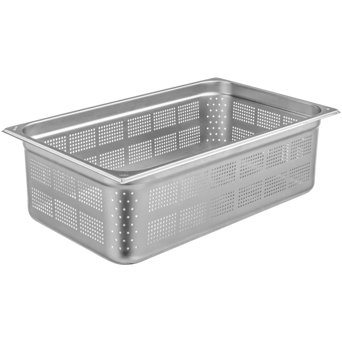 Cubeta GN perforado 1/1 VEGA; Medida GN 1/1, 20000ml, 53x32.5x15 cm (LgxAnxProf); plateado