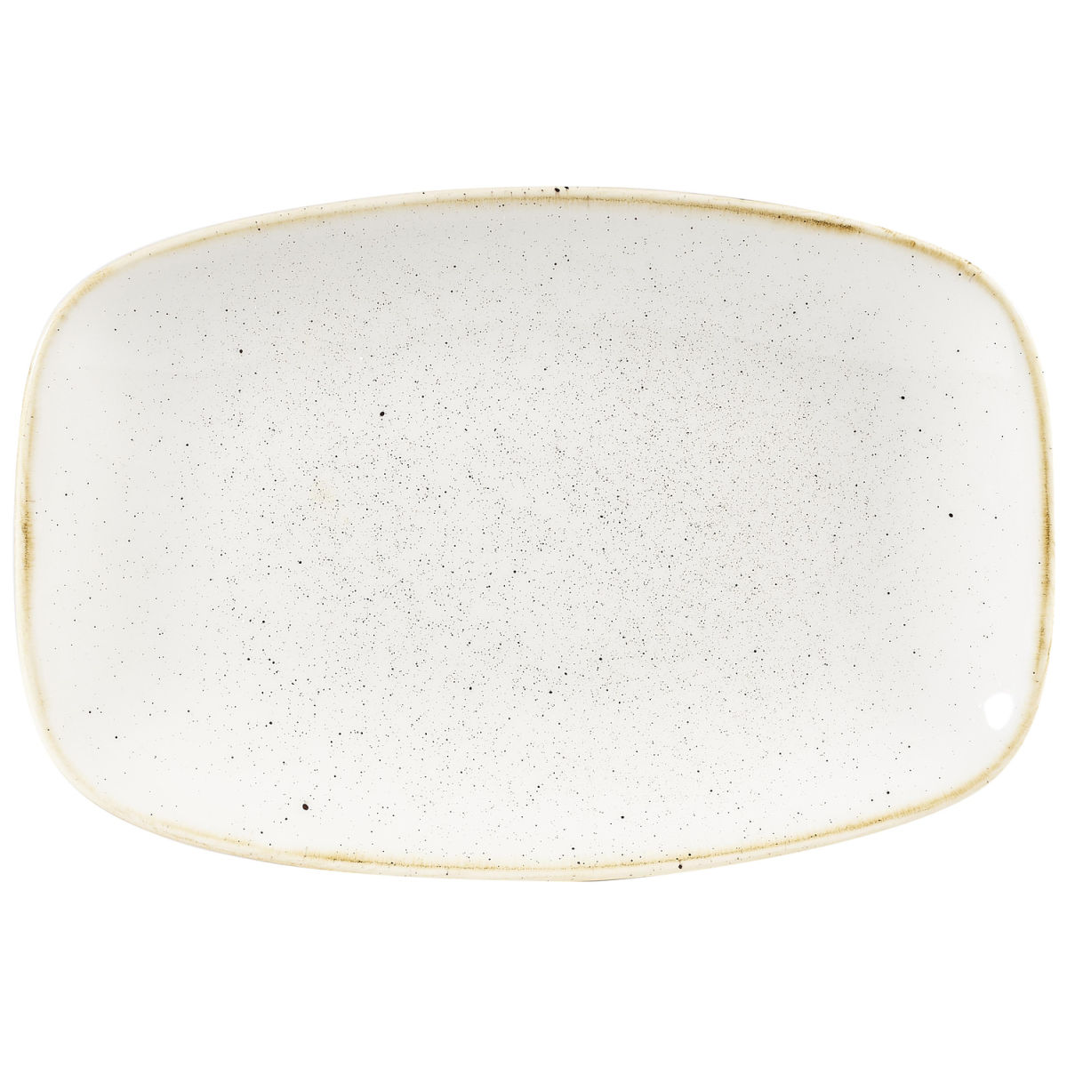 Chefs Piatto ovale Stonecast Barley White Churchill; 23.7x15.7 cm (LxL); bianco/marrone; rettangolare; 12 pz. / confezione