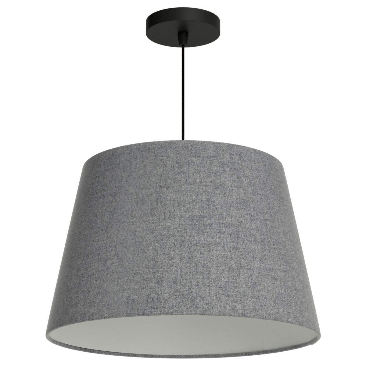 Lámpara suspendida Olivier loden Nemec; 25x40 cm (AtxØ); gris claro/negro