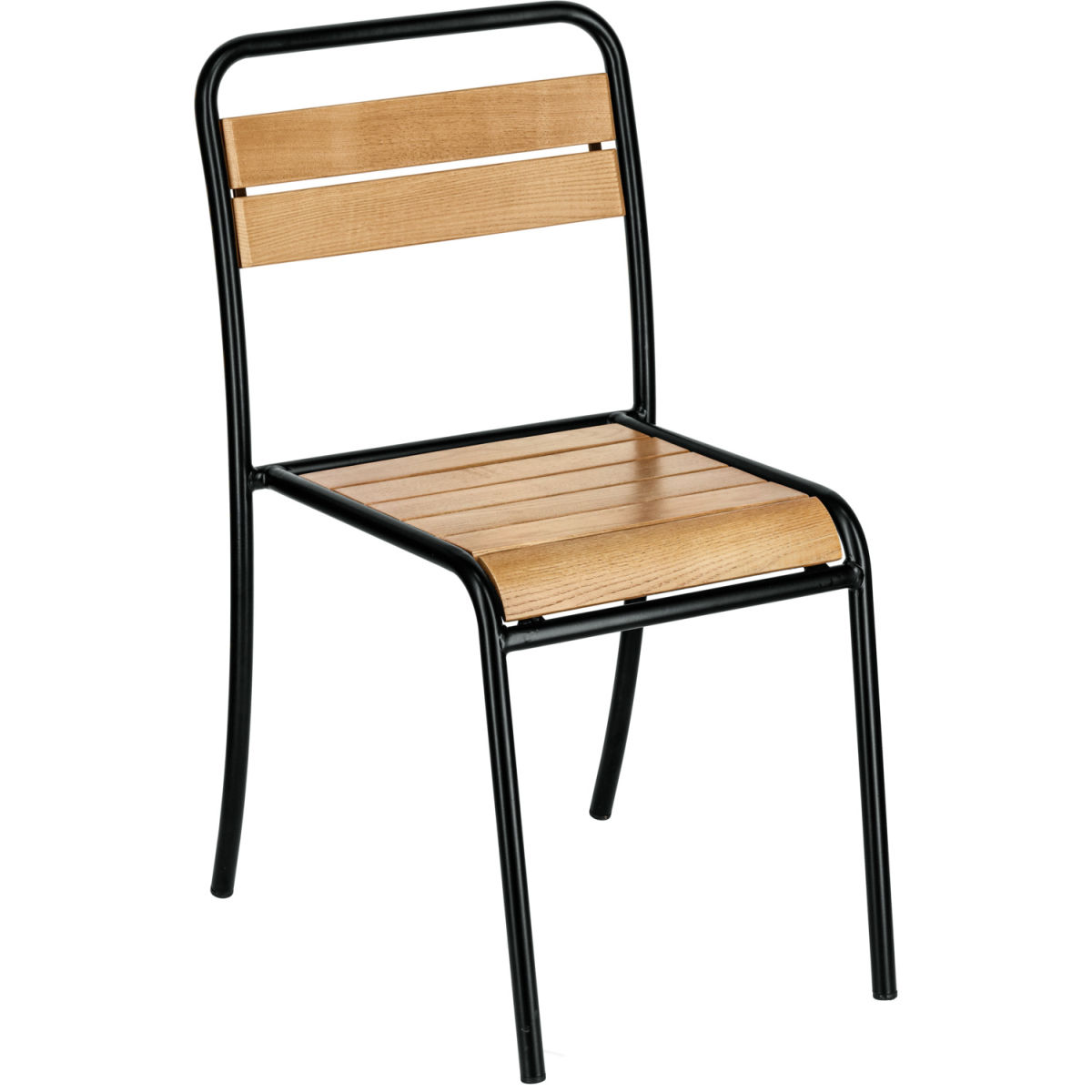 Sedia Santo VEGA; 45.5x57.5x83 cm (LxPxH); seduta marrone, struttura nero; 4 pz. / confezione