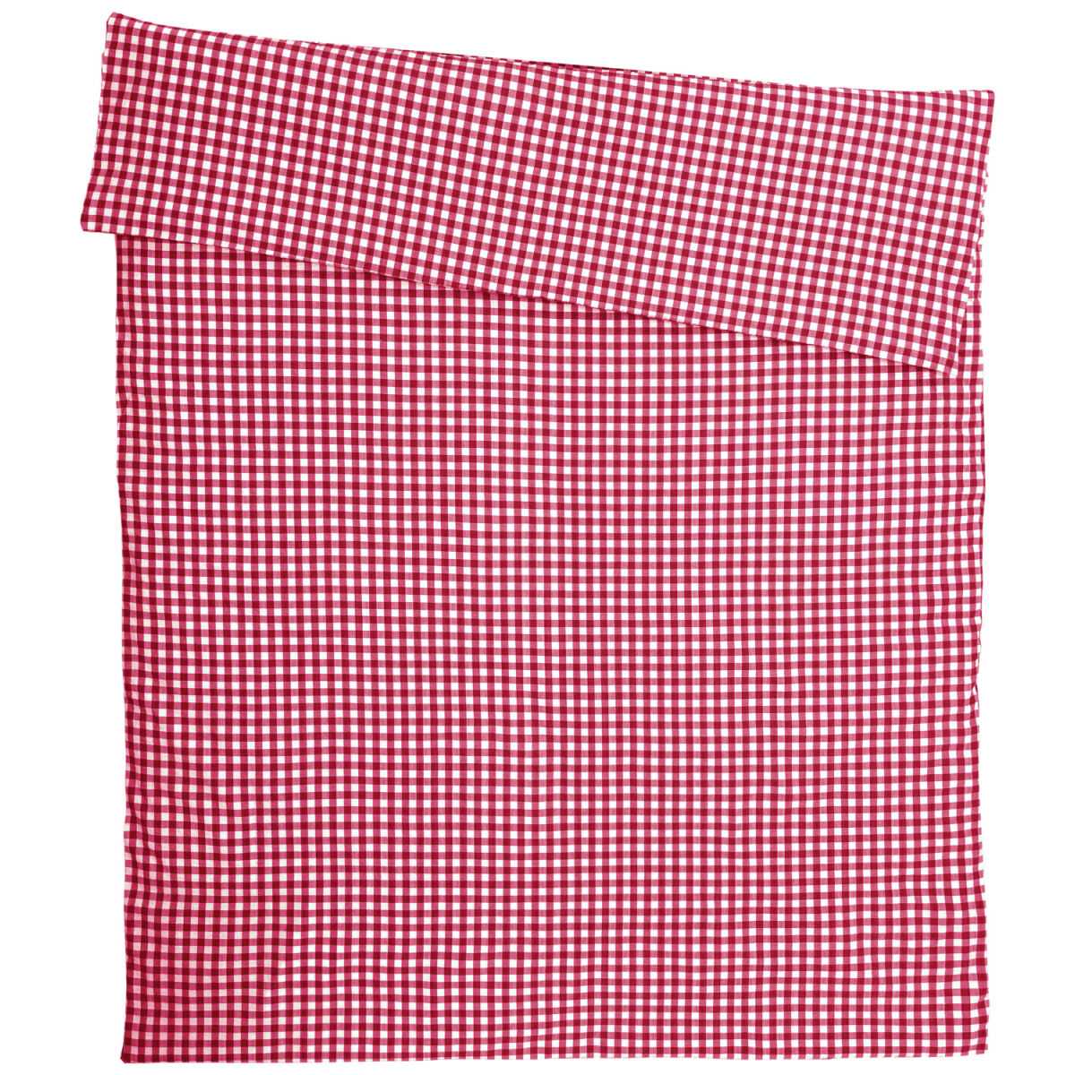 ERWIN M. Dekbedovertrekset Tux Seersucker; 135x200 cm (BxL); rood