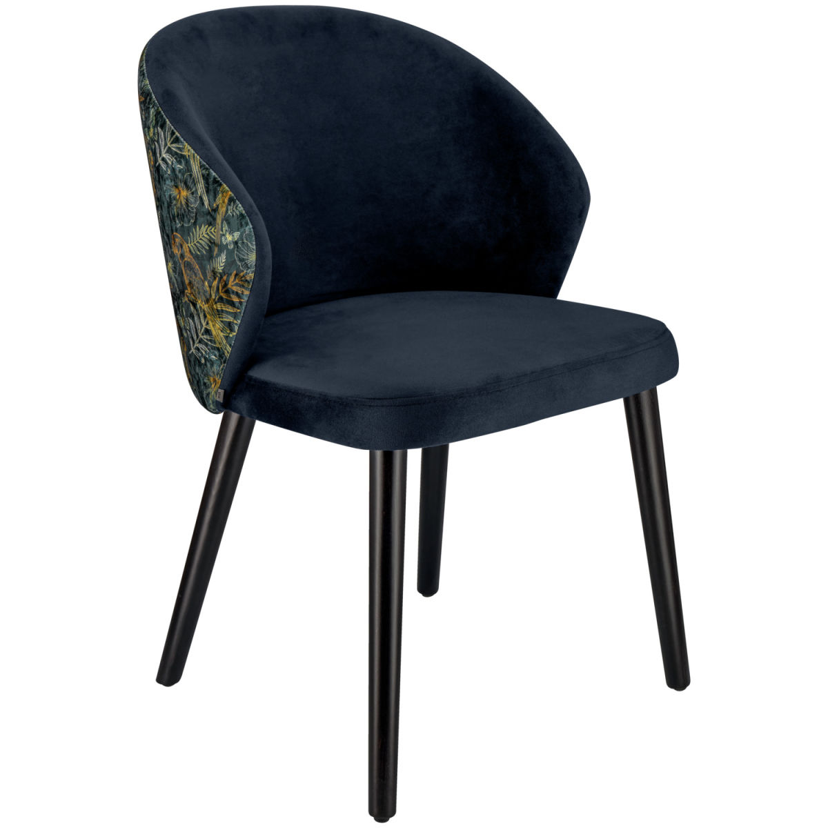 Sedia Floral VEGA; 54x59x82 cm (LxPxH); blu