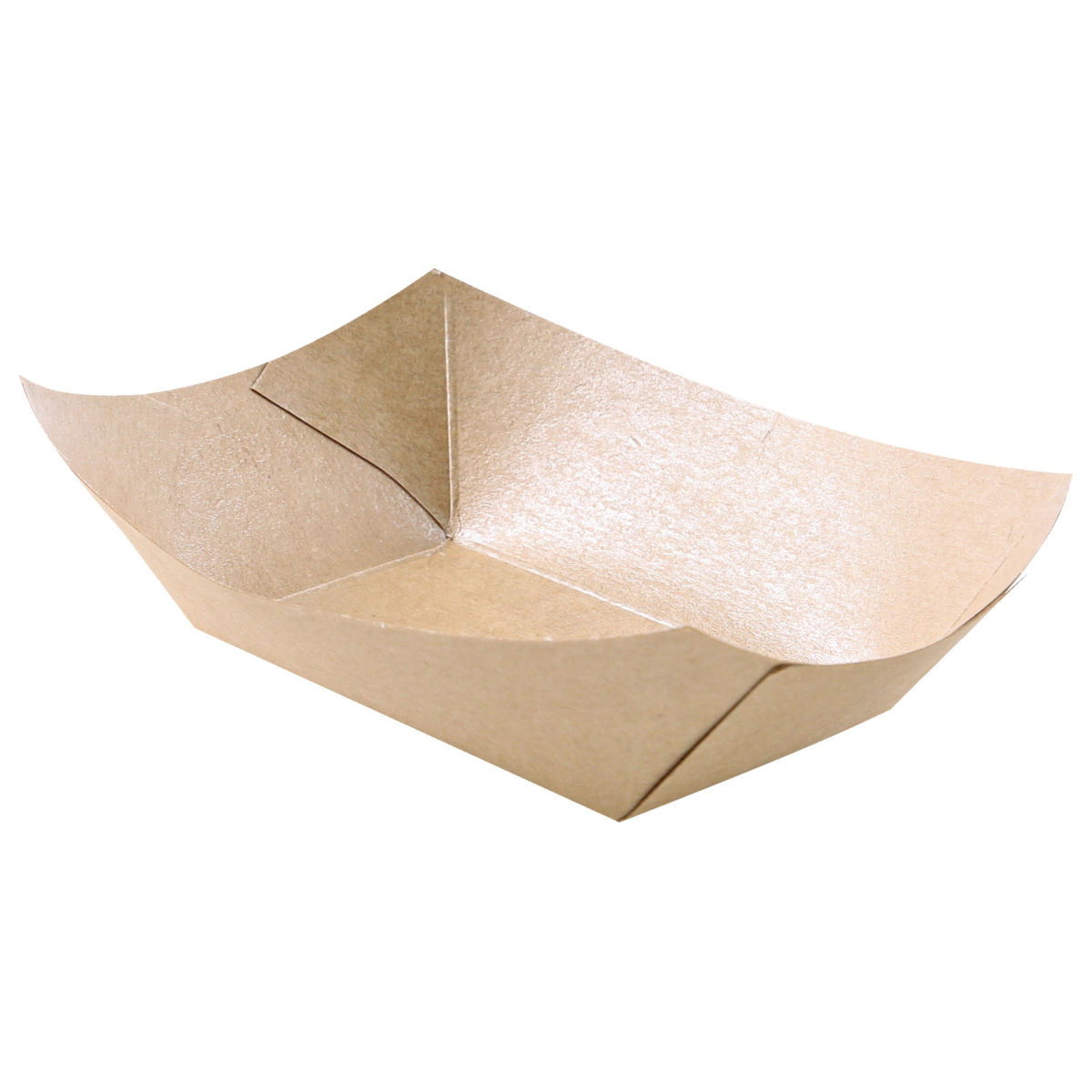 Barchette Nature  in carta kraft NATUREStar; 220ml, 12.5x8.8x3.8 cm (LxLxH); marrone; 50 pz. / confezione