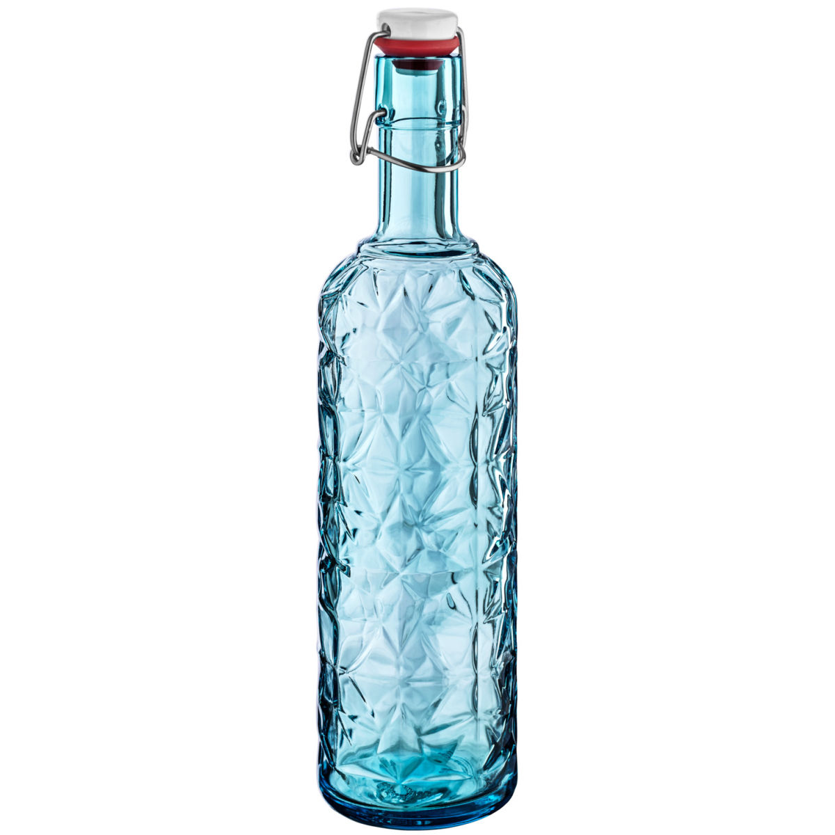 Bormioli Rocco Bügelverschlussflasche Oriente 1.05 l, 8.5x32 cm (ØxH); blau; 6 Stück / Pack