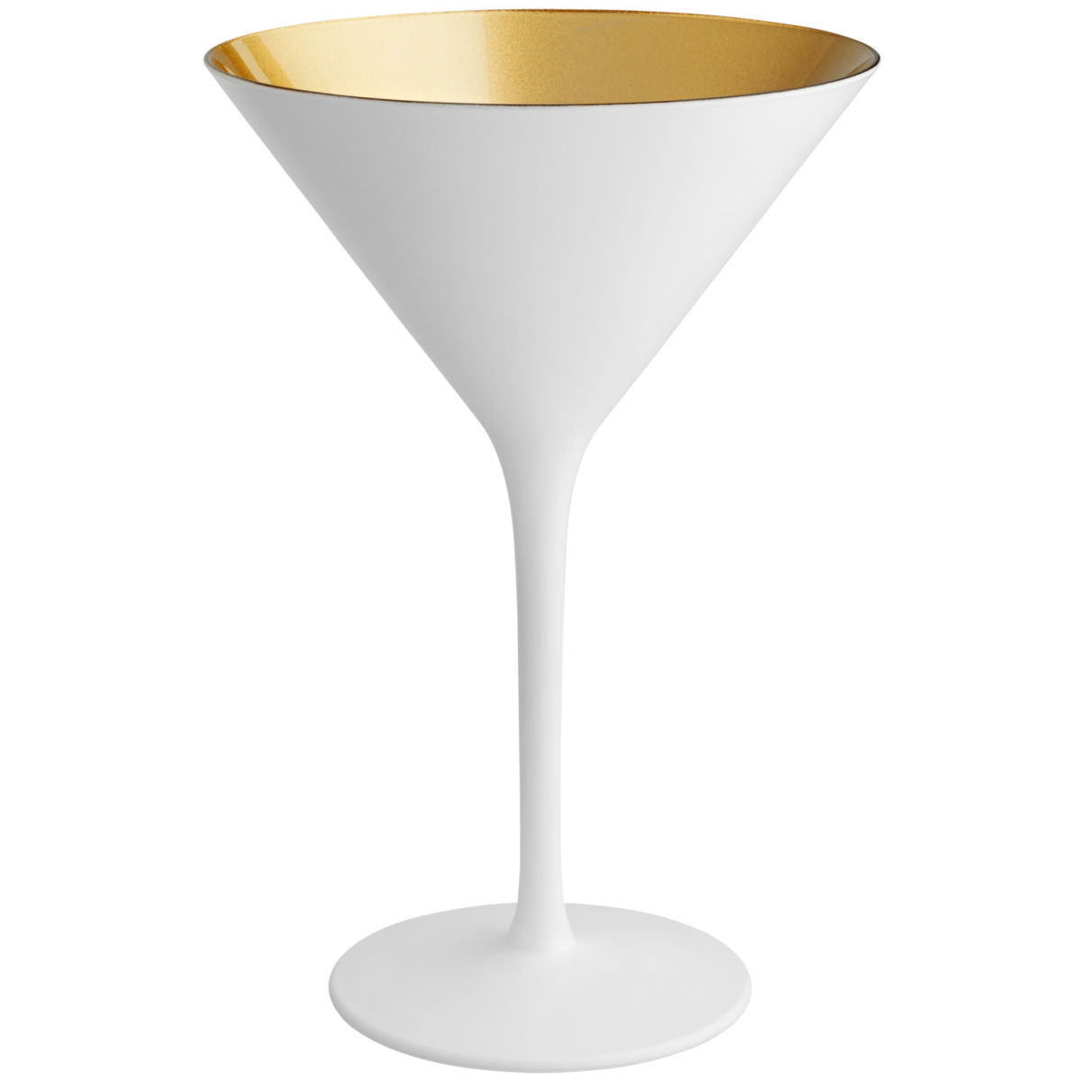 VEGA Martiniglas Joleen; 21 cl, 11.6x17.3 cm (ØxH); Vit/Guldfärg; 6 Styck / Förpackning