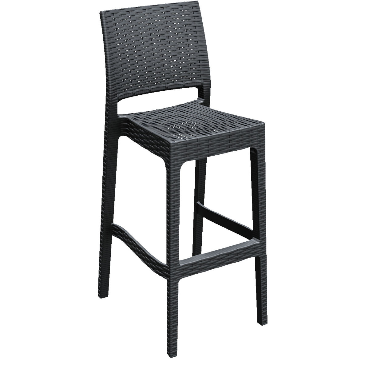 Siesta Barstuhl Melrose 45x51x108 cm (BxTxH); anthrazit; 4 Stück / Pack