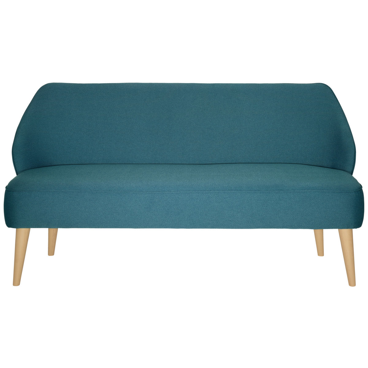 Divano 3 posti Houston in stoffa VEGA; 155x60x82 cm (LxPxH); petrolio