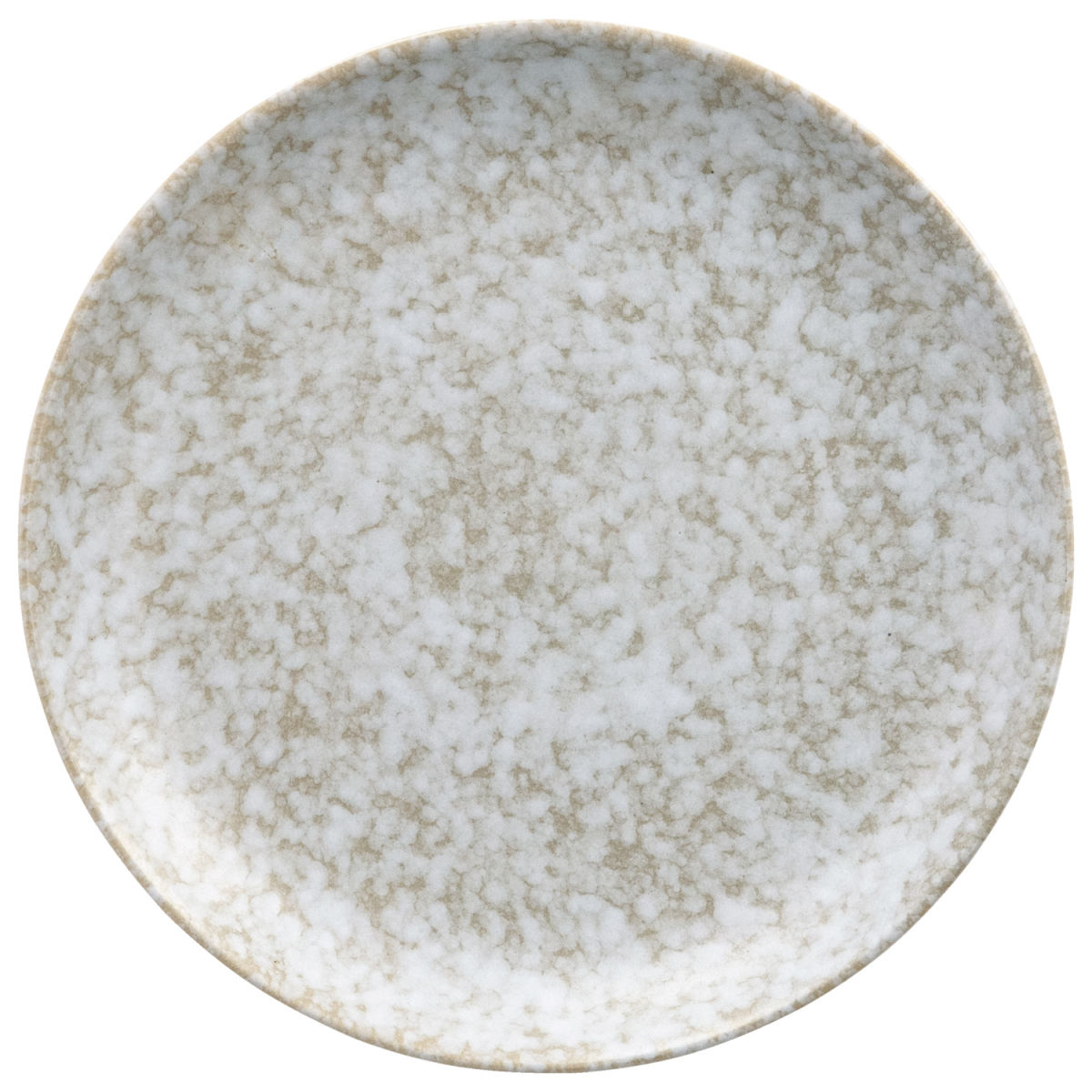 Plato llano Mamoro redondo VEGA; 20 cm (Ø); beige/blanco; redonda; 6 pz. / Paquete