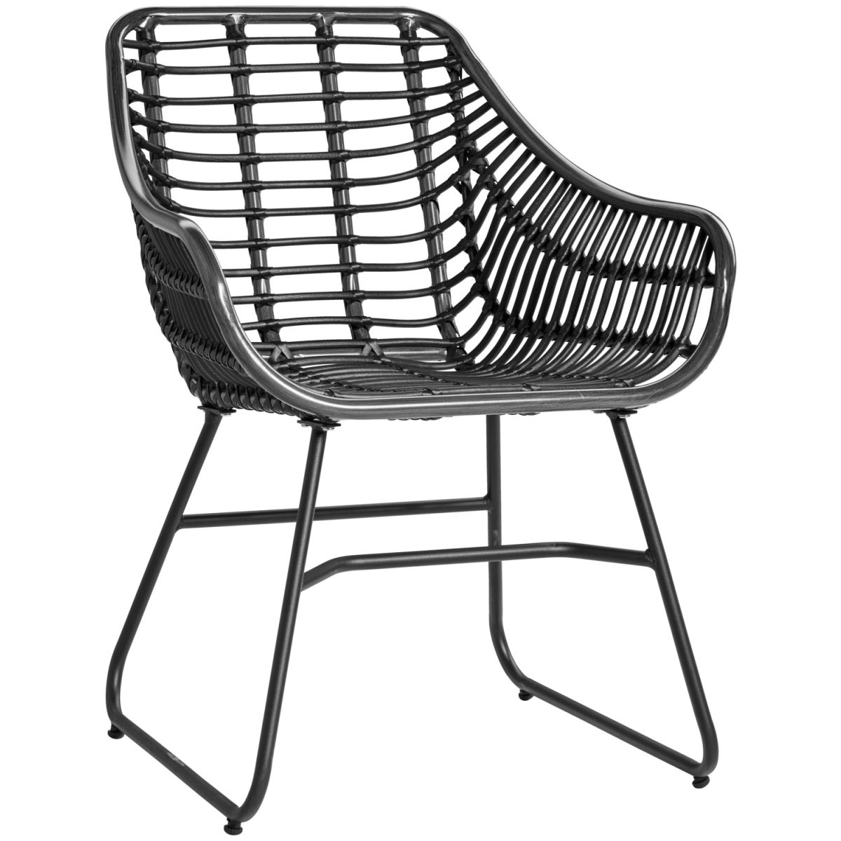 Sedia Tomeo VEGA; 60x62x83 cm (LxPxH); seduta nero, struttura nero; 2 pz. / confezione