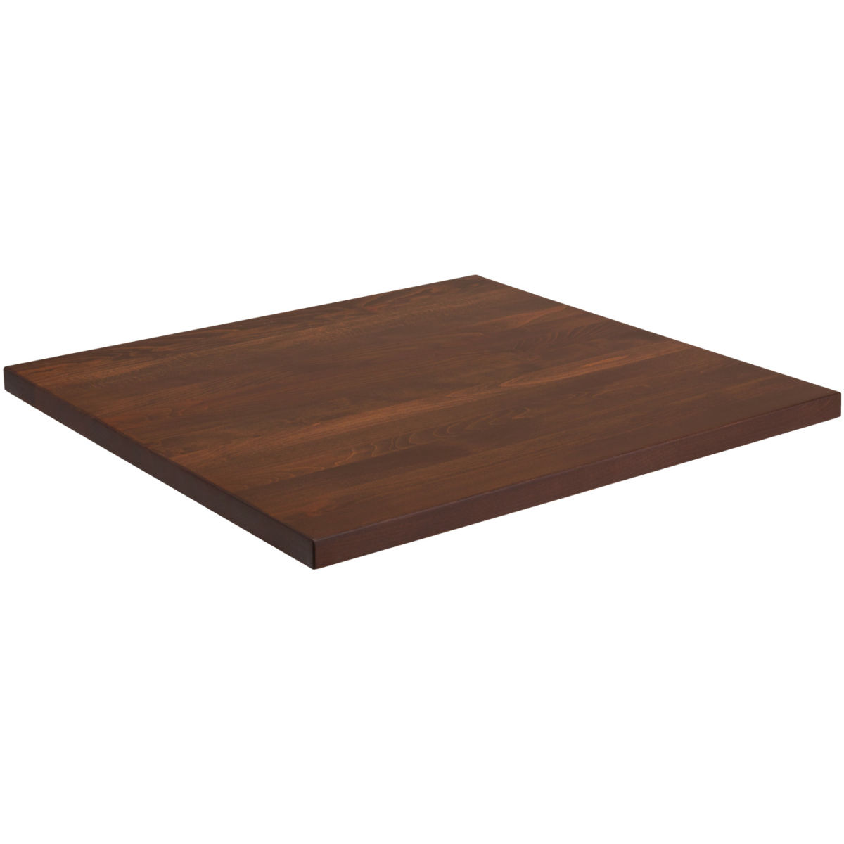 Vega Tafelblad binnen Kentucky vierkant; 80x80x3 cm (LxBxH); beuken/tabak gebeitst; vierkant