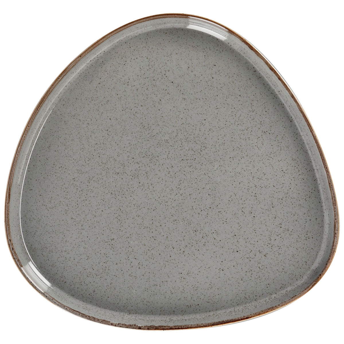 Vega Bord Sidina organisch met rand; 27.2x26x2.5 cm (LxBxH); grijs; organisch; 4 stuk / verpakking