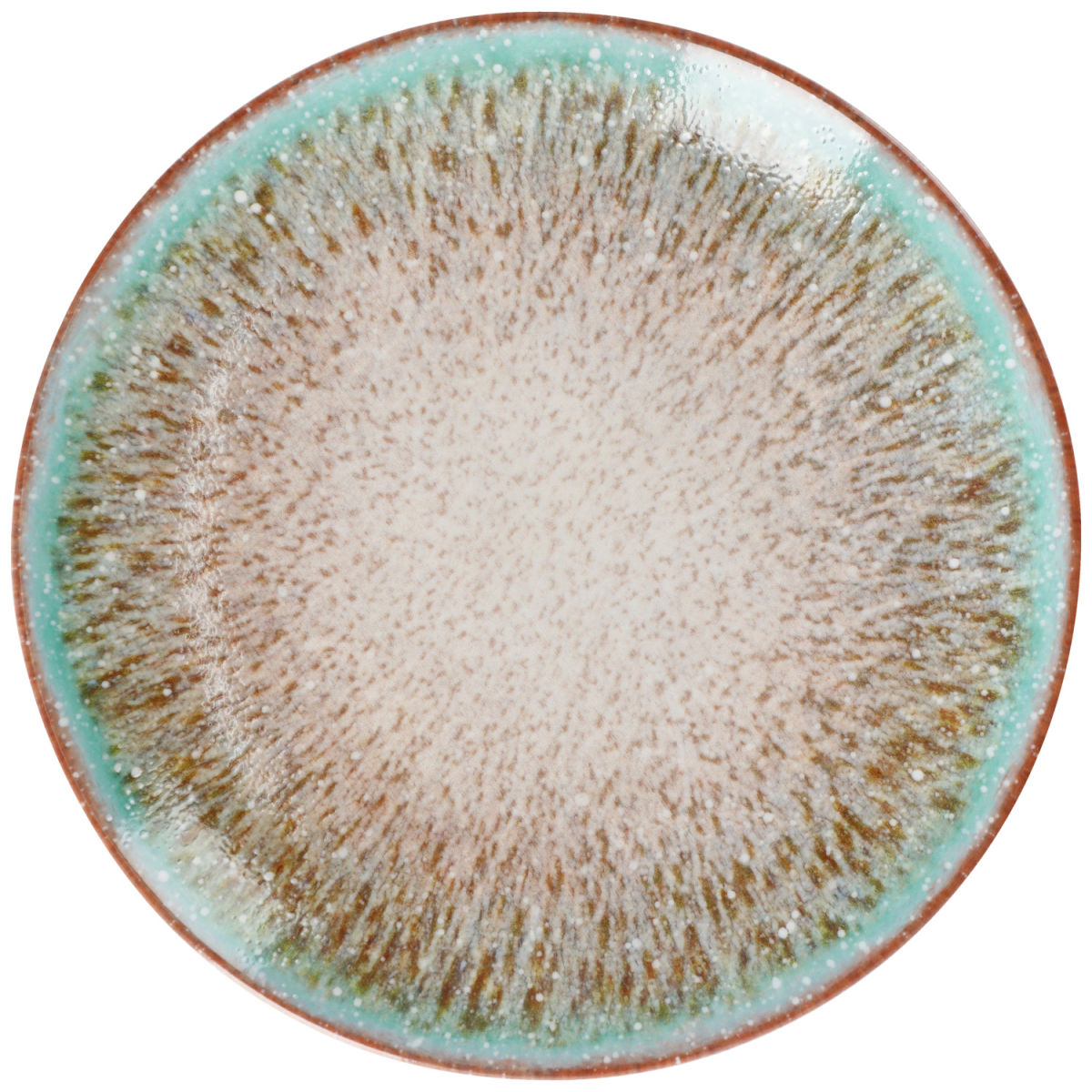 Piatto piano Mercury VEGA; 31 cm (Ø); verde/marrone; rotonda; 6 pz. / confezione