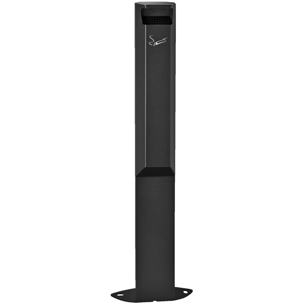 Rossignol Standaschenbecher Arkea 3 l, 25x96x10 cm (BxHxT); grau/schwarz; rechteckig