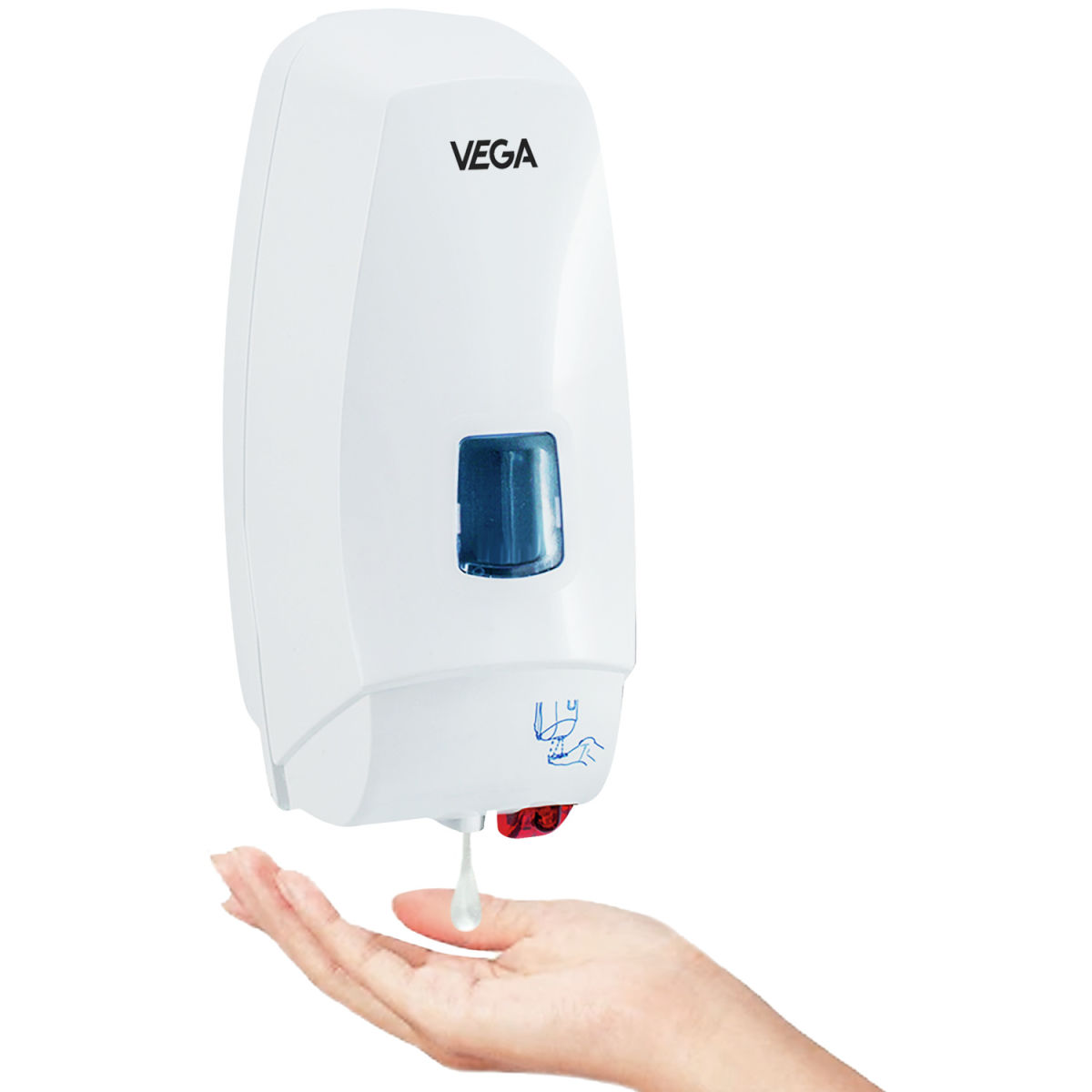 PULSIVA Zeepdispenser Sensor Edis; 1000 ml, 12.5x27.5x13 cm (BxHxD); wit