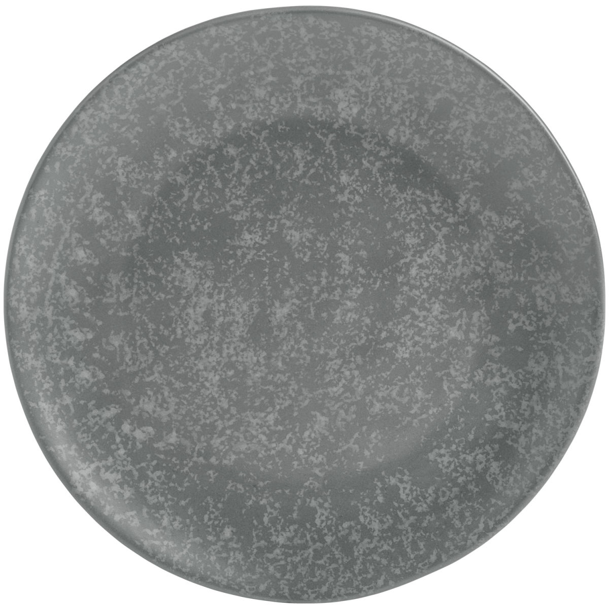 Vega Plat bord Arona; 17 cm (Ø); antraciet; rond; 6 stuk / verpakking