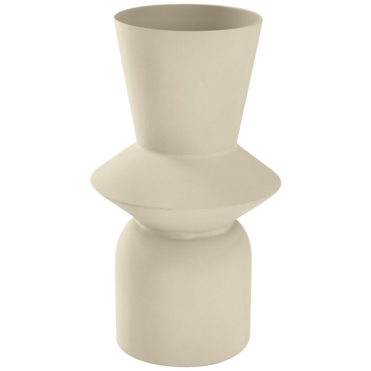 Vaso Ariele; 11.5x22.5 cm (ØxH); beige