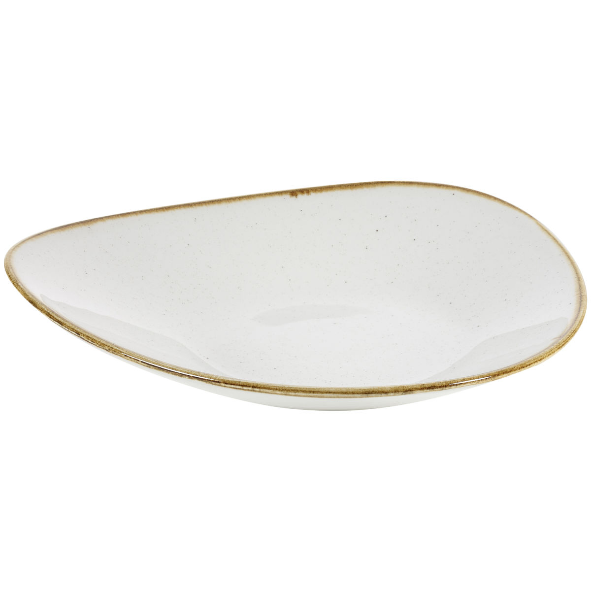 Churchill Schale Stonecast Barley White dreieckig 410 ml, 21x21x15.8 cm (LxBxH); weiß/braun; dreieckig; 12 Stück / Pack