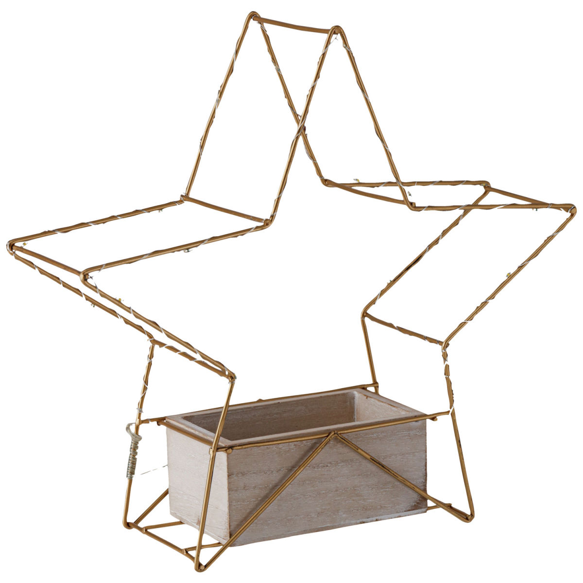 Stella LED Nefes VEGA; 31x9x29.5 cm (LxLxH); marrone/oro