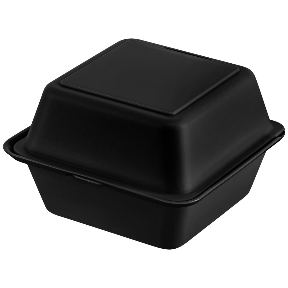 Lunch Box per Hamburger Yari elasto REuse; 700ml, 15.7x15.7x8.4 cm (LxLxH); nero; quadrata; 25 pz. / confezione