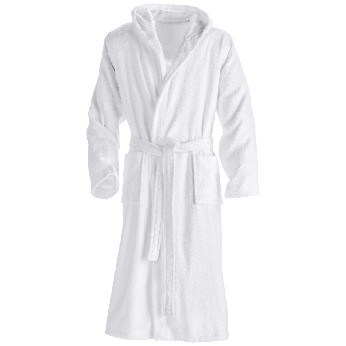 ERWIN M. Bademantel Adria mit Kapuze Kleidergröße L/XL; weiß