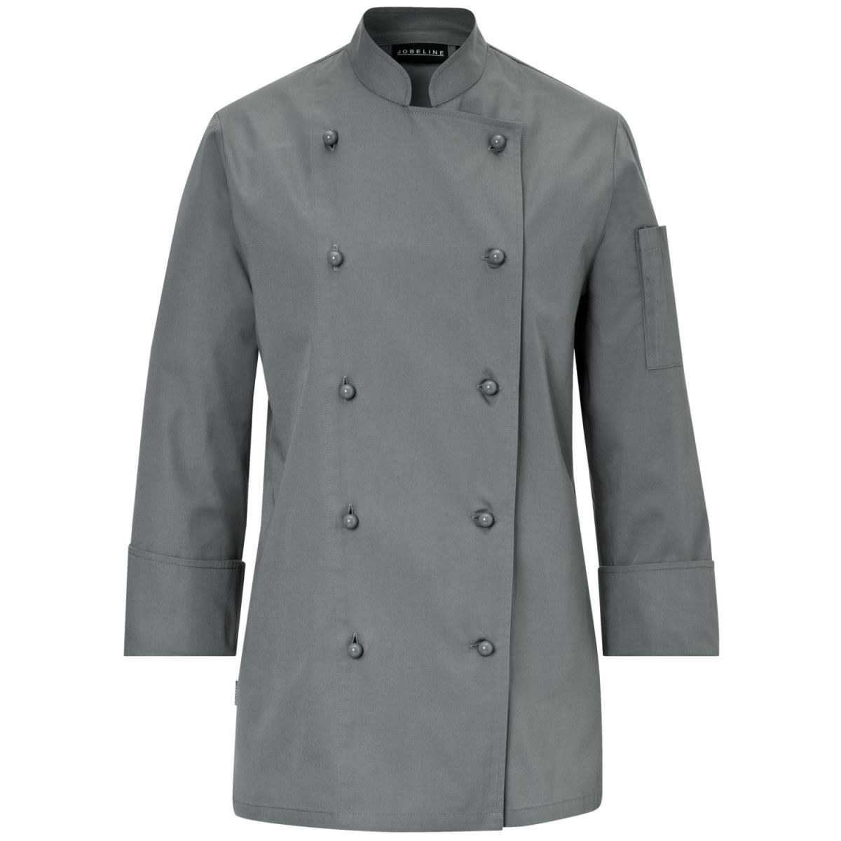 Chaqueta de cocina para mujer Milan manga larga JOBELINE; Talla 38; gris