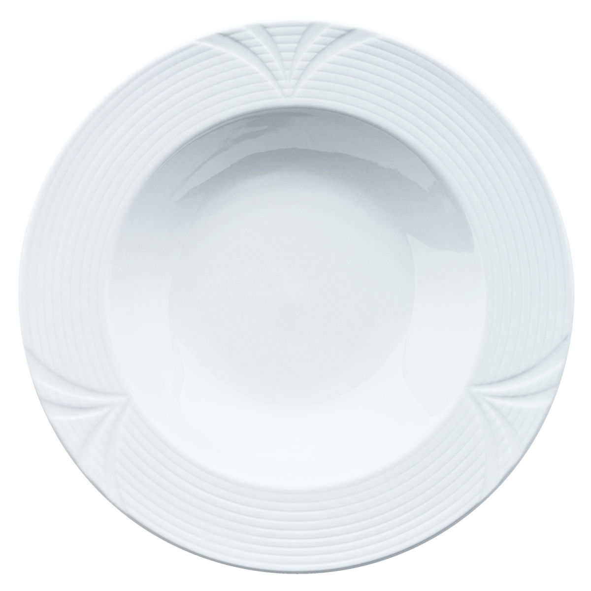 PULSIVA Teller Rena tief 340 ml, 23x4.2 cm (ØxH); weiß; rund; 6 Stück / Pack