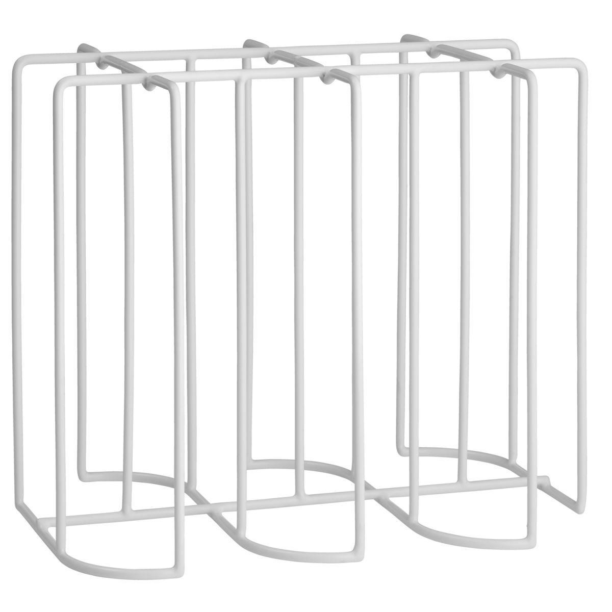 PULSIVA Tassenspender 6 Stapelröhren 35.2x24.2x30 cm (LxBxH); weiß