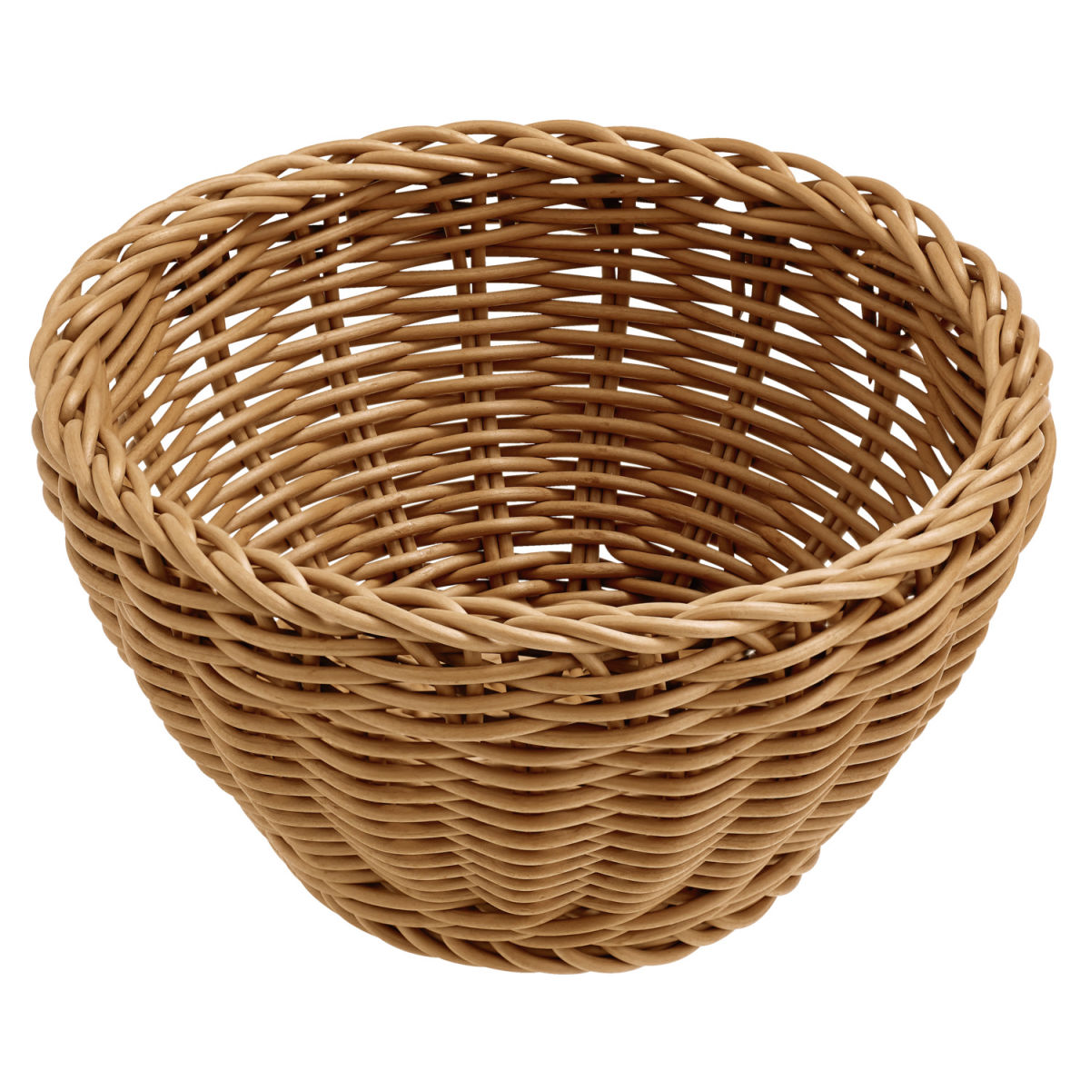 Cestino Igato rotondo VEGA; 16x8 cm (ØxH); marrone; rotonda; 4 pz. / Pacco