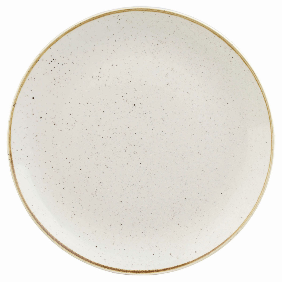 Churchill Teller flach Stonecast Barley White Coupe 26 cm (Ø); weiß/braun; rund; 12 Stück / Pack
