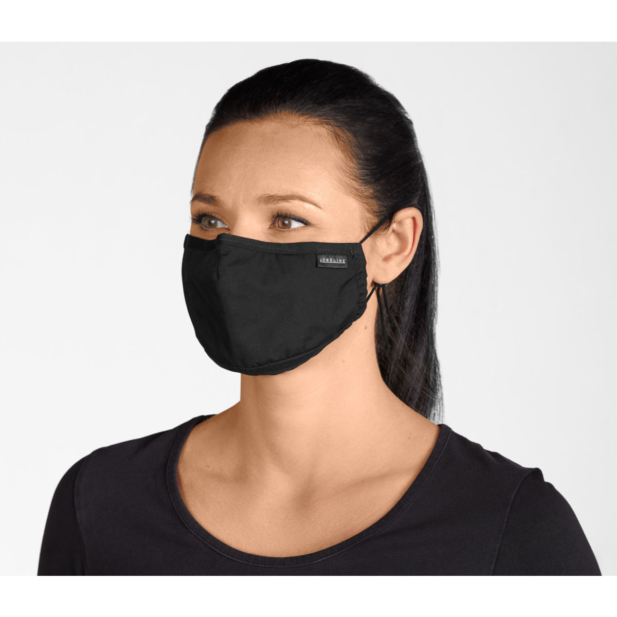 Mascherina protettiva riutilizzabile nera JOBELINE; nero