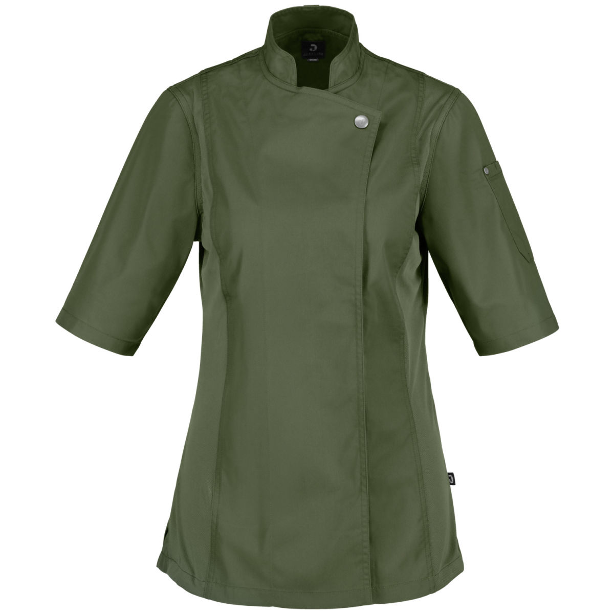 JOBELINE Damen Kochjacke Carter Kurzarm Kleidergröße 50; oliv