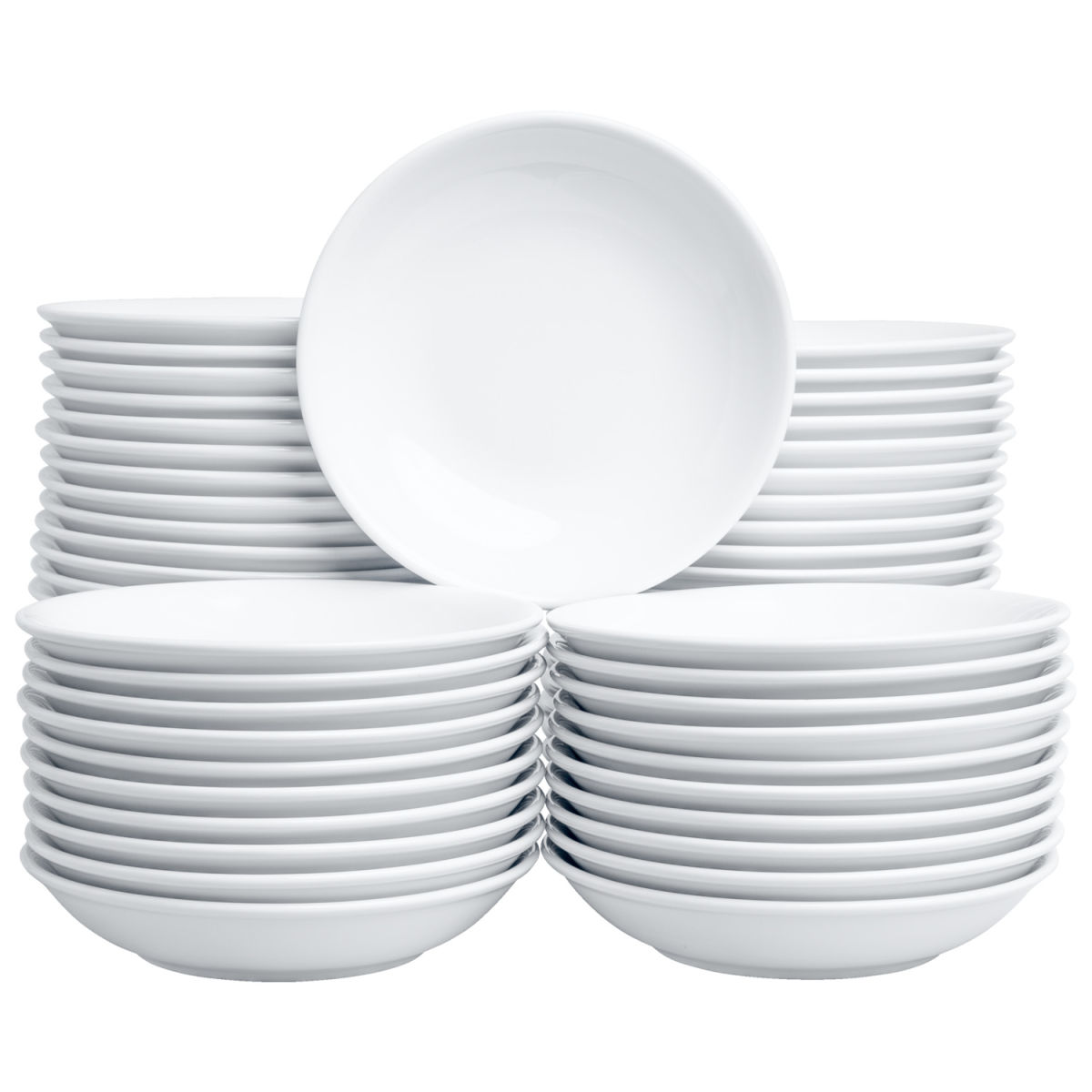 Confezione risparmio Piatto fondo Ponta 60 pz VEGA; 600 ml, 20x4 cm (ØxH); bianco; rotonda; 60 pz. / Pacco