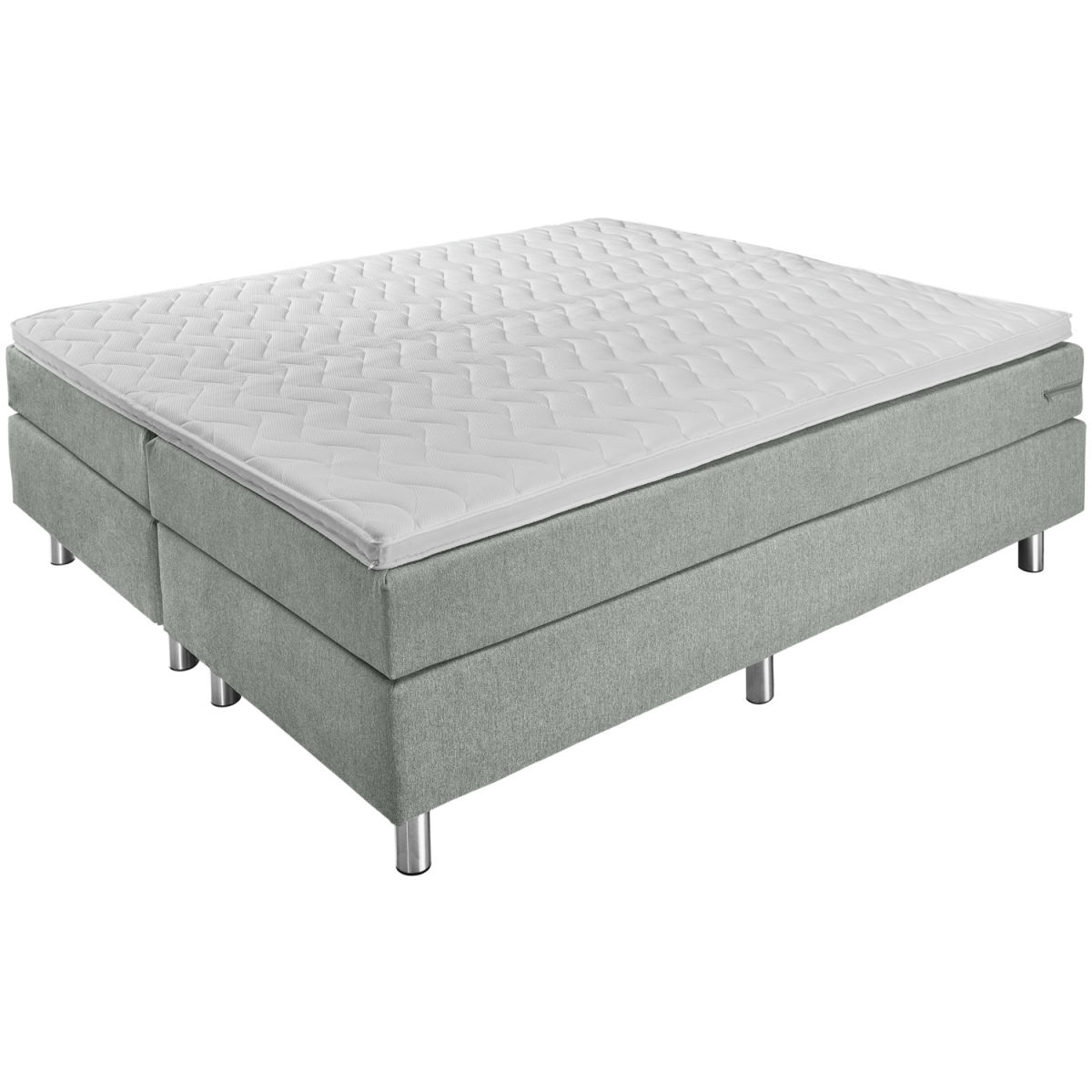 Letto componibile Basic Tessuto da arredo, senza testiera ERWIN M.; 200x200x63 cm (LxLxH); grigio; duro