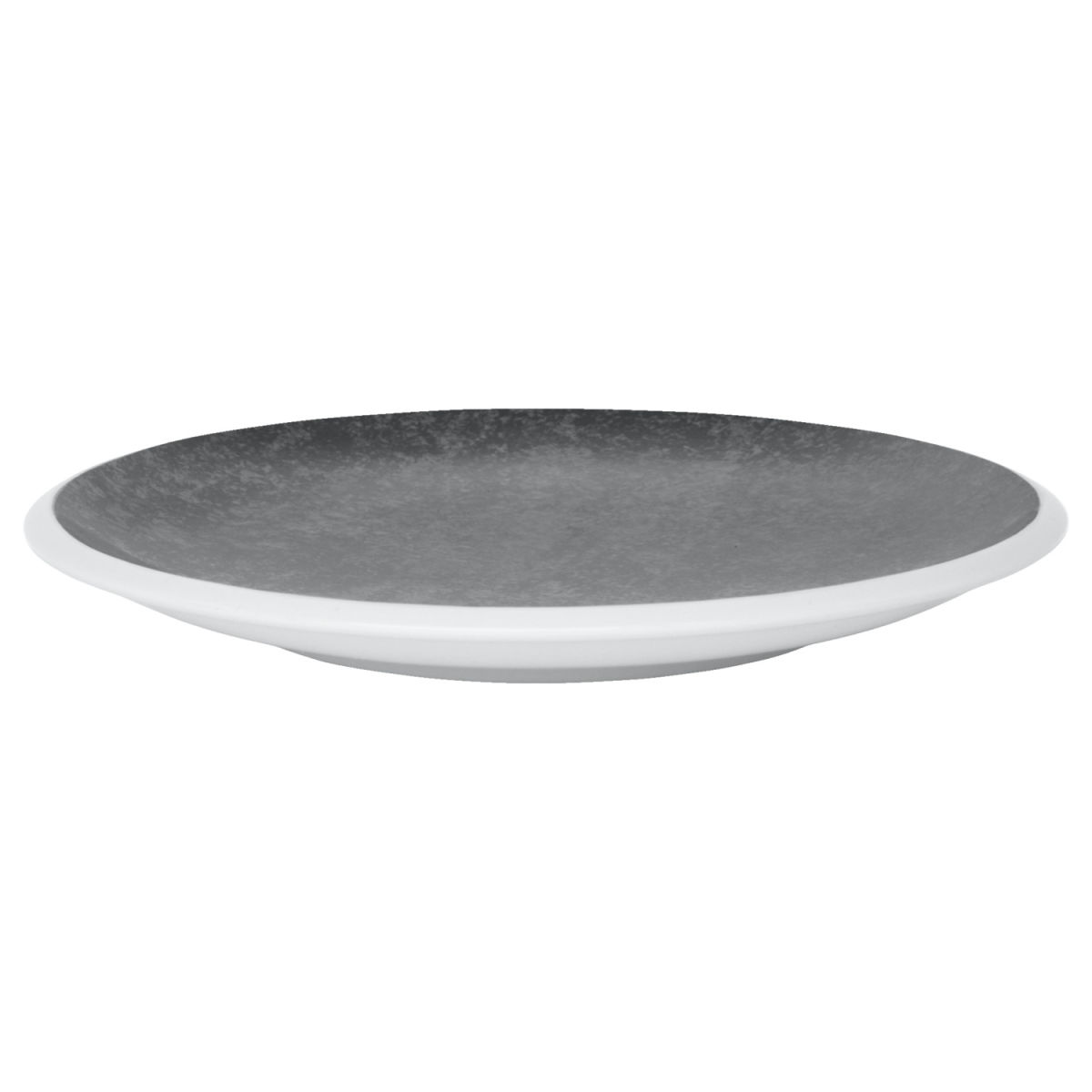WMF Teller coup flach Synergy Dark Rock 21x9 cm (ØxH); weiß/anthrazit; rund; 6 Stück / Pack