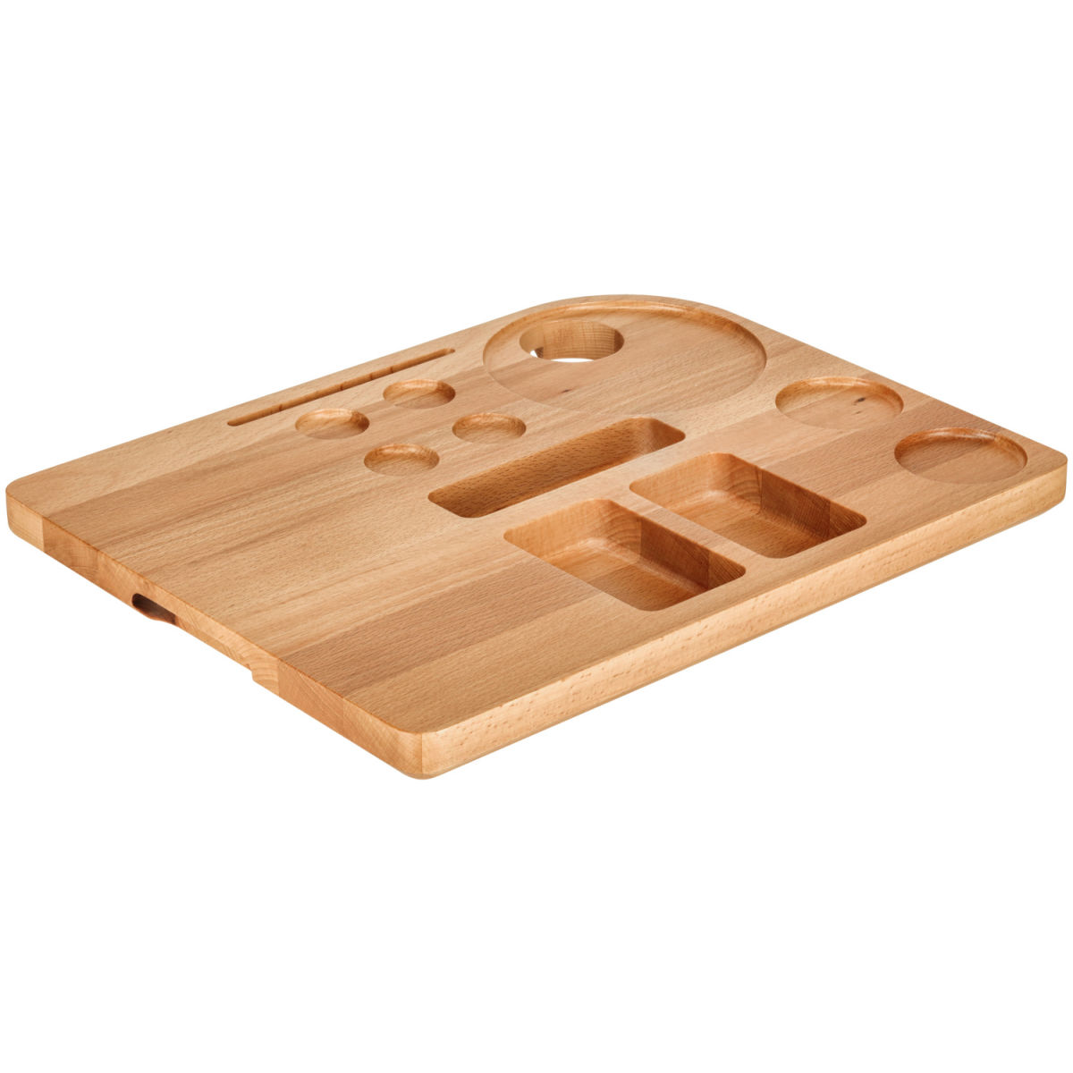 Vassoio bollitore hotel Savo II PULSIVA; 45x35x3.3 cm (LxLxH); faggio naturale; rettangolare