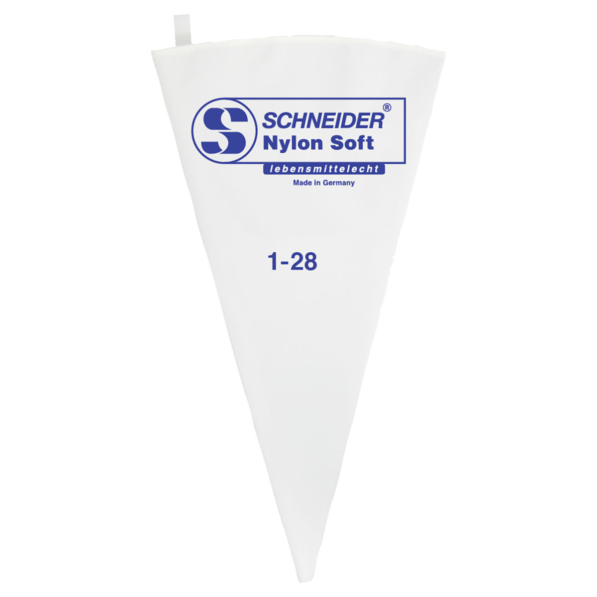 Sac a poche in nylon Schneider; 28 cm (L); bianco
