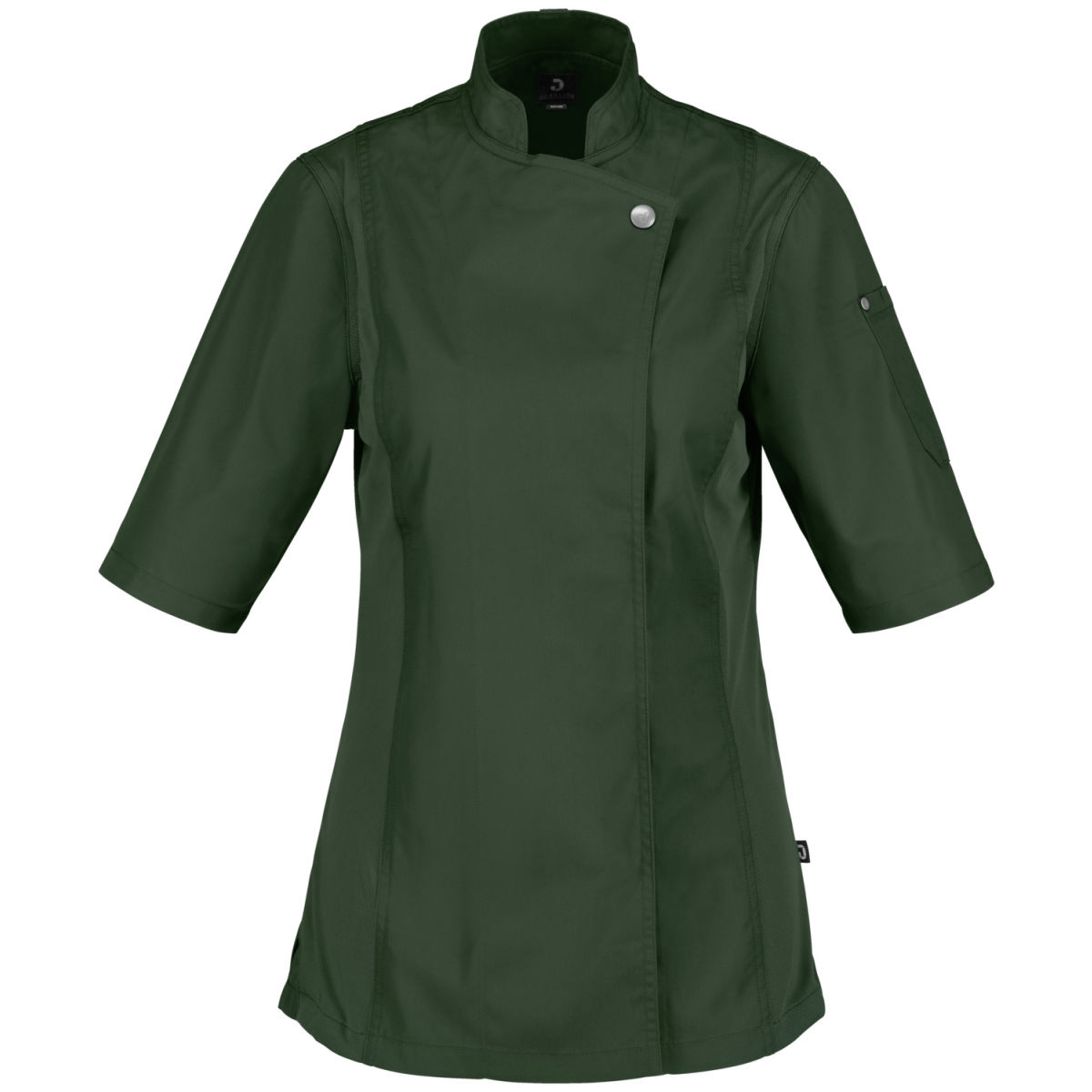 JOBELINE Damen Kochjacke Carter Kurzarm Kleidergröße 44; dunkeloliv