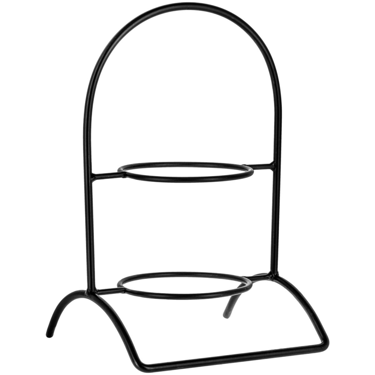 Vega Borden etagère Owosso 2 lagen; 23.3x35x21.4 cm (BxHxD); zwart