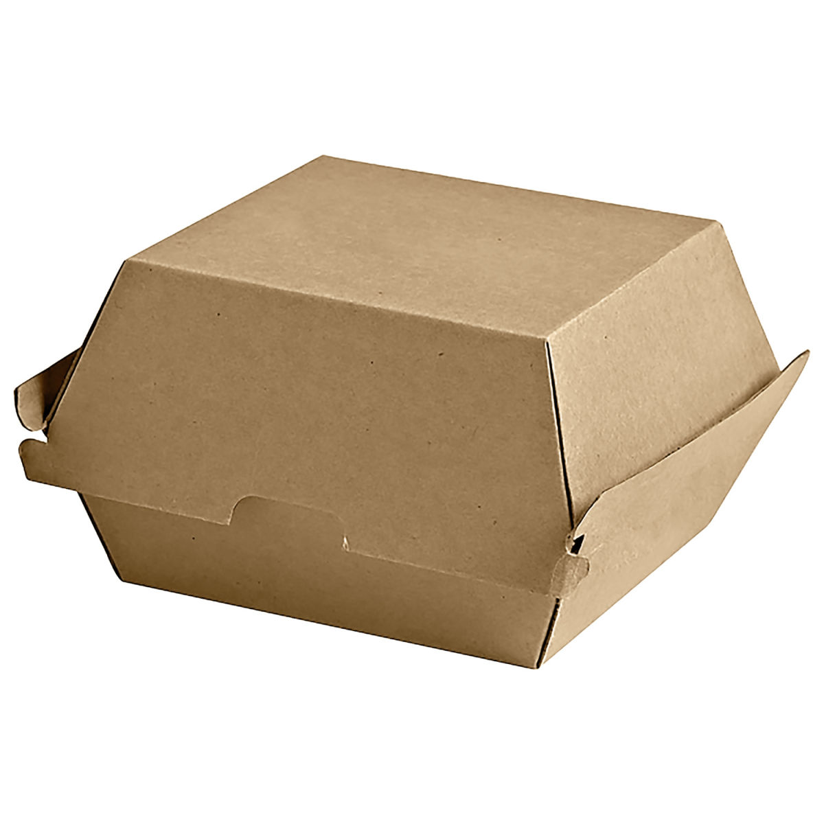 Scatola hamburger First FFC; 14.5x13x10 cm (LxLxH); marrone; 50 pz. / confezione