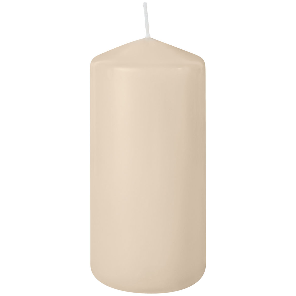 Candele Enna (7x15 cm) Gala; 7x15 cm (ØxH); bianco crema; rotonda; 4 pz. / confezione