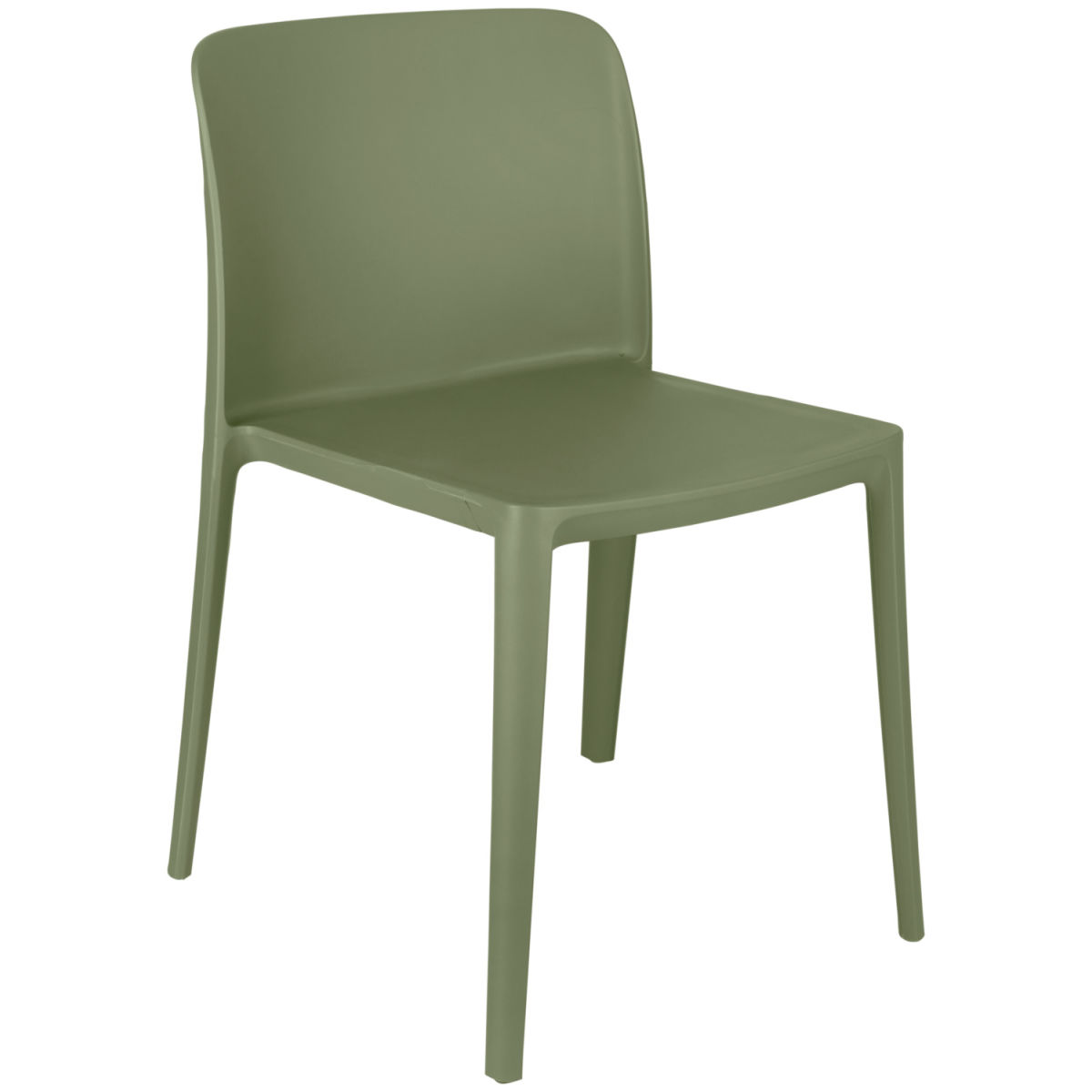 PULSIVA Kunststoffstuhl Rigg ohne Armlehne 48x50x78 cm (BxTxH); grün; 4 Stück / Pack